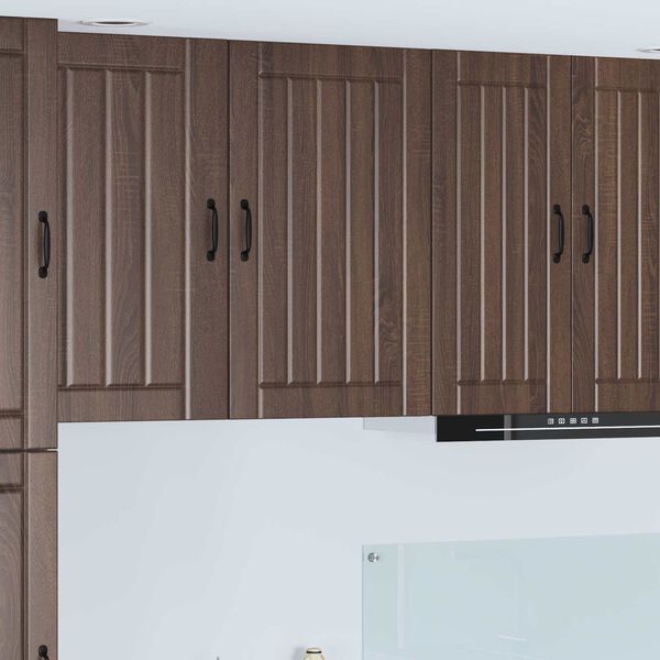 vidaXL K&oslash;kkenskab Lucca Brunt eg 50 x 31 x 80 cm Konstrueret tr&aelig;