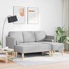 vidaXL Sofa S&aelig;t med pude 2 pcs Skygr&aring; Polyester
