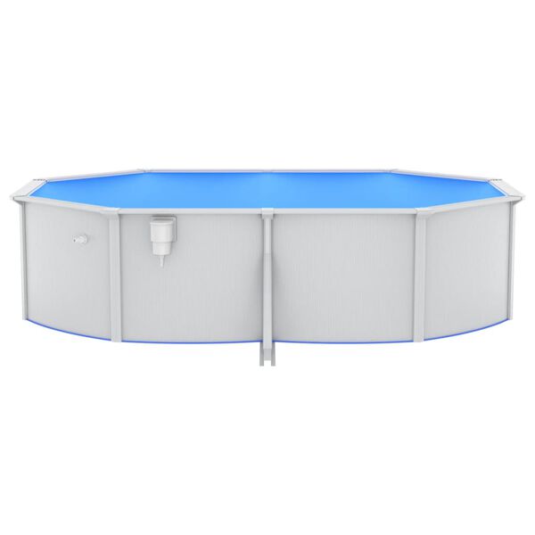 vidaXL swimmingpool med poolstige 490x360x120 cm