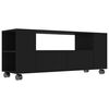 vidaXL tv-bord 120x35x48 cm konstrueret tr&aelig; sort