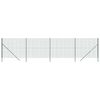 vidaXL tr&aring;dhegn 2x10 m galvaniseret st&aring;l gr&oslash;n
