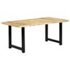 vidaXL spisebord 180x90x76 cm massivt mangotr&aelig;