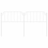 vidaXL sengegavl 180 cm metal hvid