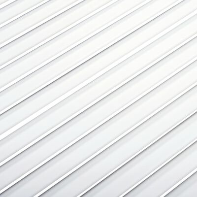 vidaXL skabslåger 4 stk. 69x49,4 cm lameldesign massivt fyr hvid