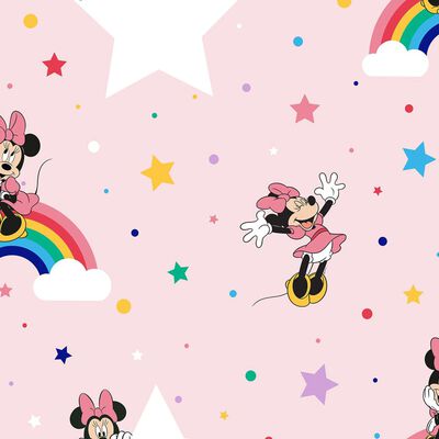 Noordwand tapet Kids @ Home Rainbow Minnie lyserød
