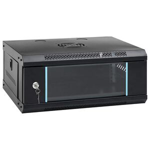 vidaXL v&aelig;gh&aelig;ngt netv&aelig;rksskab 53x40x21 cm 4U IP20 19"
