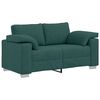 vidaXL Sofa 2 pcs M&oslash;rkegr&oslash;n 219 x 80 x 82 cm Stof