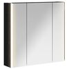 vidaXL Badev&aelig;relsesspejlskab Sort eg 63,5 x 15,5 x 60,5 cm