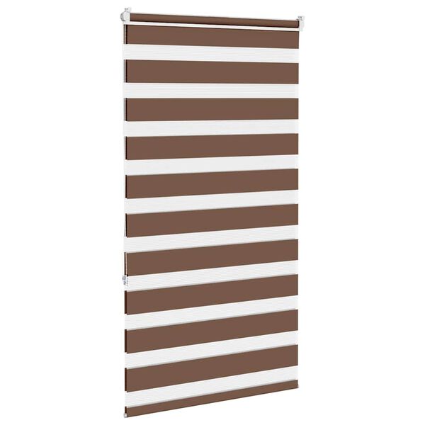 vidaXL zebragardin brun 85x150 cm stofbredde 80,9 cm polyester