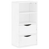 vidaXL sideskab ODDA med skuffer 40x24x79 cm massivt fyrretr&aelig; hvid
