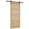 vidaXL Skyded&oslash;r Naturfarvet 86 x 198,5 cm Massivt fyrretr&aelig;