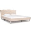 vidaXL sengestel 160x200 cm stof beige