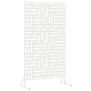vidaXL Privatlivssk&aelig;rm 100 x 50 x 180 cm St&aring;l Hvid