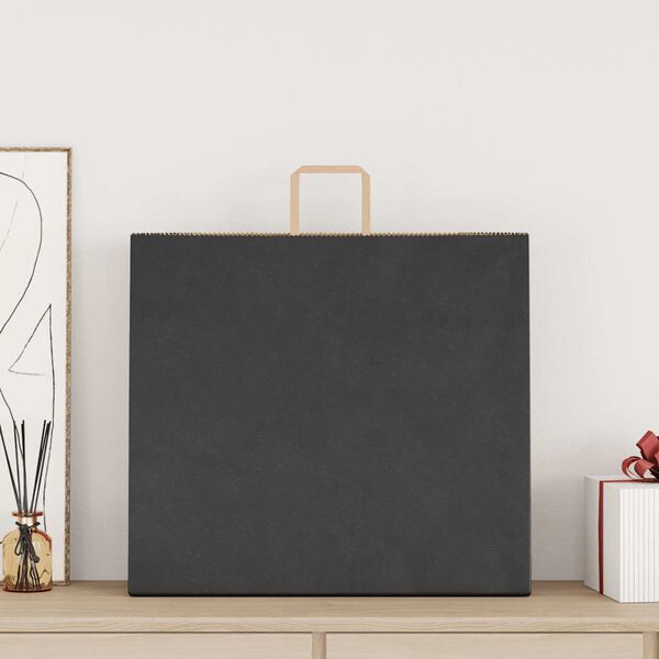 vidaXL papirposer 250 stk. med h&aring;ndtag 54x15x49 cm sort