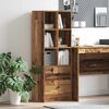 vidaXL Highboard med skuffe Gammelt tr&aelig; 45,5 x 34 x 127 cm