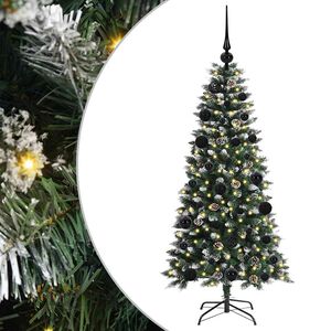vidaXL Kunstigt juletr&aelig; Gr&oslash;n 120 cm PVC, plastik og st&aring;l