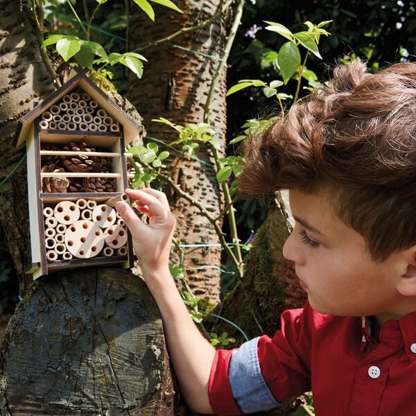 Scout insekthotel 9,5x16x28 cm tr&aelig;