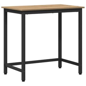 vidaXL bord Artisan Egetr&aelig; Ingeni&oslash;rtr&aelig; og st&aring;l 100 x 50 x 76,5 cm