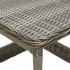 vidaXL havebord 45x45x46,5 cm polyrattan brun