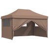 vidaXL Party Tent Brun 292 x 440 x 315 cm Oxford stof