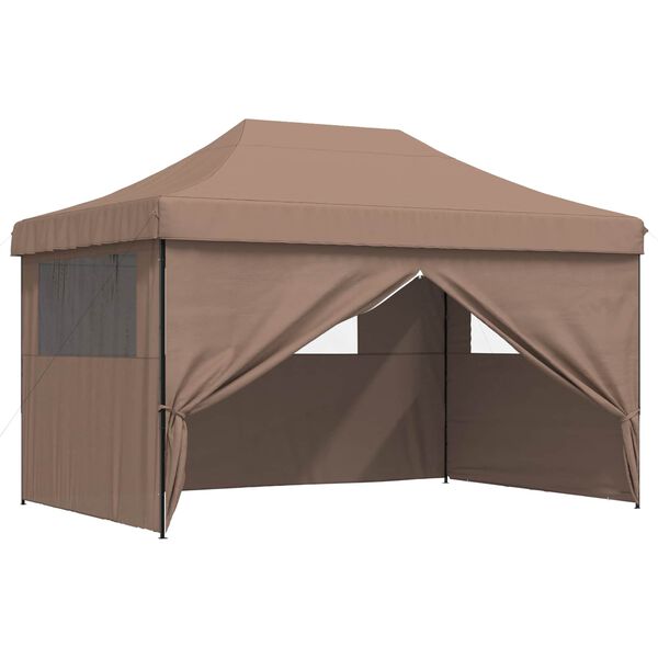 vidaXL Party Tent Brun 292 x 440 x 315 cm Oxford stof