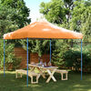 vidaXL Party Tent Orange 292 x 292 x 315 cm Oxford stof