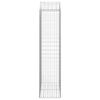 vidaXL buet gabionkurv 100x50x200/220 cm galvaniseret jern