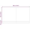 vidaXL Reservedug til markise Anthracit og hvid 380 x 195 cm Polyester