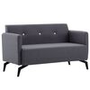 vidaXL 2-personers sofa 115x60x67 cm stofbetræk mørkegrå
