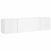 vidaXL v&aelig;gh&aelig;ngte tv-borde 2 stk. 80x30x41 cm hvid