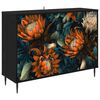 vidaXL Sideboard LOCHEM Sort eg 102 x 33 x 76 cm Konstrueret tr&aelig;
