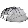 vidaXL Pooltelt Dome Transparent 538 x 440 x 204 cm PVC