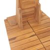 vidaXL havebruser 70x75x204 cm massivt teak