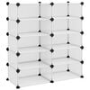vidaXL skoreol 84x32x88,5 cm PP transparent
