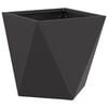 vidaXL Plantekasse Sort 30 x 30 x 30 cm St&aring;l
