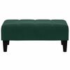 vidaXL 2-personers sovesofa med fodskammel velour m&oslash;rkegr&oslash;n
