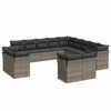 vidaXL sofas&aelig;t til haven 13 dele med hynder polyrattan gr&aring;
