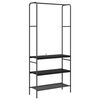 vidaXL T&oslash;jstativ Sort eg 77 x 30 x 171 cm Konstrueret tr&aelig;