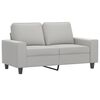 vidaXL 2-personers sofa 120 cm mikrofiberstof lysegr&aring;