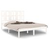 vidaXL sengeramme uden madras 120x200 cm massivt fyrretr&aelig; hvid