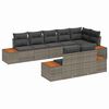 vidaXL Havesofa S&aelig;t 8 stk. Gr&aring; Poly rattan