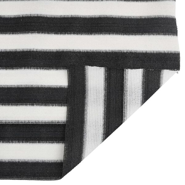 vidaXL afskærmning 1,8x25 m 75 g/m² HDPE antracitgrå og hvid