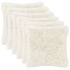 vidaXL Pude med pude HEERLEN 6 stk. Hvid PV Fleece