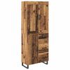 vidaXL Highboard Gammelt tr&aelig; 69,5 x 34 x 180 cm Konstrueret tr&aelig;