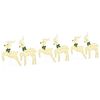 vidaXL LED Rensdyr 6 stk. Guld 45 x 19 x 65 cm Stof