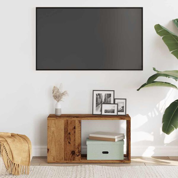 vidaXL tv-bord 60x24x32 cm konstrueret træ antikt træ