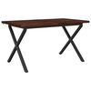 vidaXL Dining table med live edge 140 x 80 x 75 cm Massivt Akacietr&aelig;