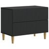 vidaXL Natskab med skuffe Sort 62 x 34,5 x 48 cm Konstrueret tr&aelig;