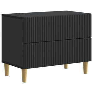 vidaXL Natskab med skuffe Sort 62 x 34,5 x 48 cm Konstrueret tr&aelig;