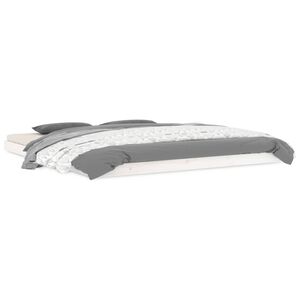 vidaXL sengeramme 180x200 cm massivt fyrretr&aelig; hvid